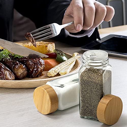 WHISKET - 100 ML | Glass Spice Jars with Lids,Spices & Seasonings Sets Organizer Spice Containers, Airtight Food Canisters (Pack Of 20)Transparent - Image 3