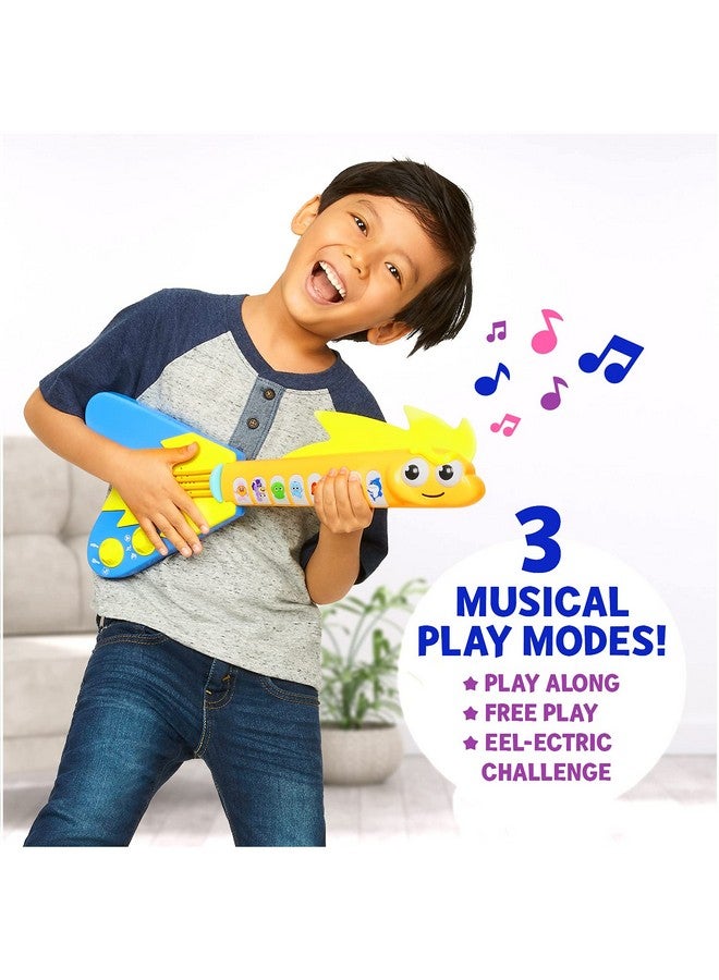 واو وي عرض Baby Shark الكبير! جيتار كهربائي على شكل ثعبان البحر - ألعاب موسيقية تفاعلية للأطفال الصغار - جيتار لعبة مزود بأضواء وأصوات - Image 3