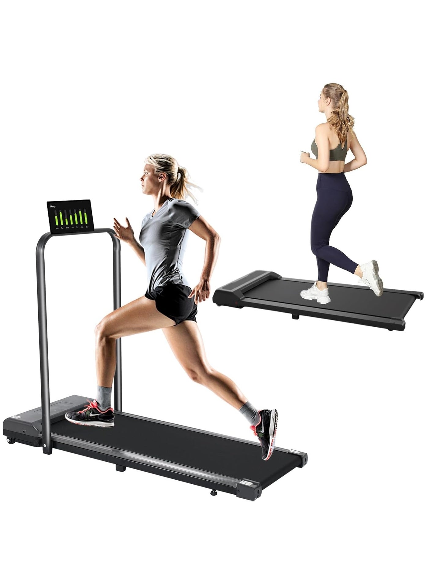 Under Desk Treadmill 2 in 1 Walking Machine, Portable, Folding, Electric, Motorized, Walking and Jogging Machine with Remote Control for Home and Office Workout