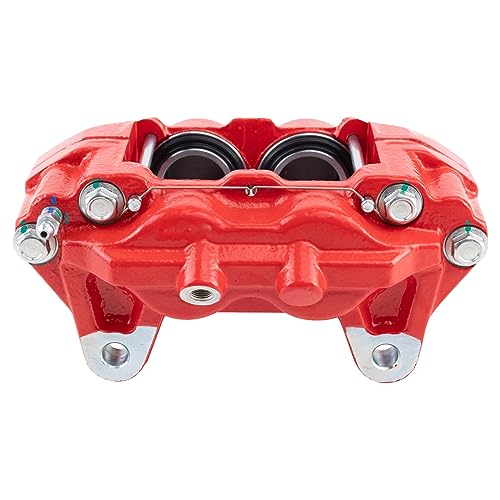 TRQ Front Left Brake Caliper Performance Red Drivers Side Compatible with 2001-2003 Toyota Sequoia 2000-2003 Tundra - Image 4
