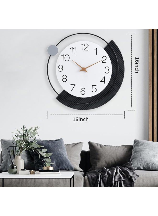 Dankeit Wall Clock,16inch Decorative Wall Clocks,Silent Non-Ticking Quality Quartz Wall Clock Battery Operated,Large Wall Clock for Living Room,Kitchen,Home,Bathroom,Bedroom Wall Decor - Image 4