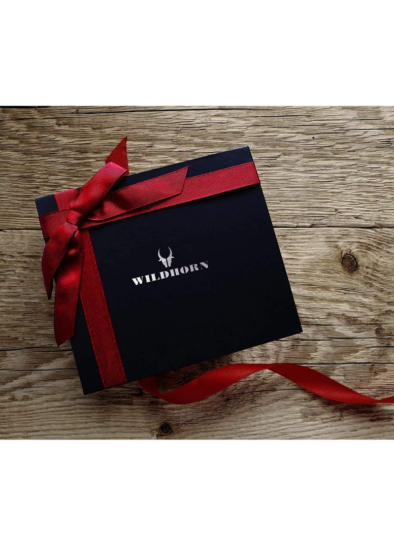 WildHorn Leather Wallet, Keychain & Pen Combo for Men - Image 2