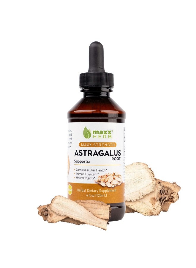 Maxx Herb Astragalus Root Extract Max Strength Liquid Tincture Absorbs Better Than Capsules Or Powder For Immune Support And Mental Clarity 4 Oz Bottle (60 Servings) - Image 2