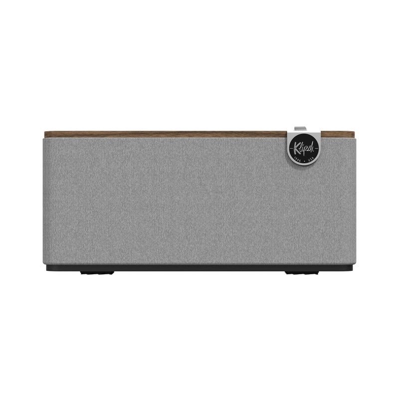 Klipsch The One Plus Premium Bluetooth Speaker System with Two 2.25” Full Range Drivers, 4.5” Woofer, Bluetooth 5.3 with Up to 40 ft. of Distance, Walnut - Image 3