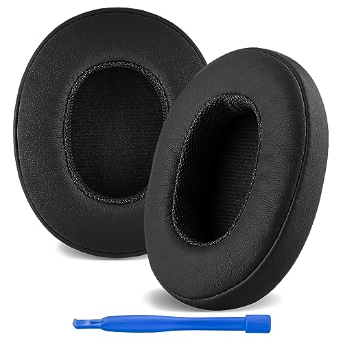 Linkidea Replacement Ear Pads for Skullcandy Crusher Wireless/Crusher EVO/Crusher ANC, Hesh 3/ EVO/ANC, Venue ANC Headphones, Headset Earpads (Protein Leather/Black) - Image 1