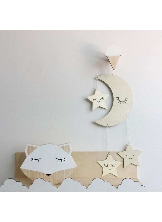 BESTOYARD Nursery Ceiling Mobile Moon Stars Ceiling Hanging Decorations For Baby Shower Baby Nursery Room  - Image 4