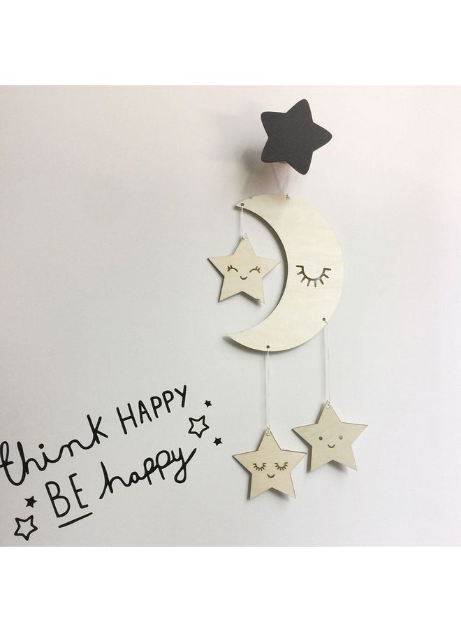 BESTOYARD Nursery Ceiling Mobile Moon Stars Ceiling Hanging Decorations For Baby Shower Baby Nursery Room  - Image 2