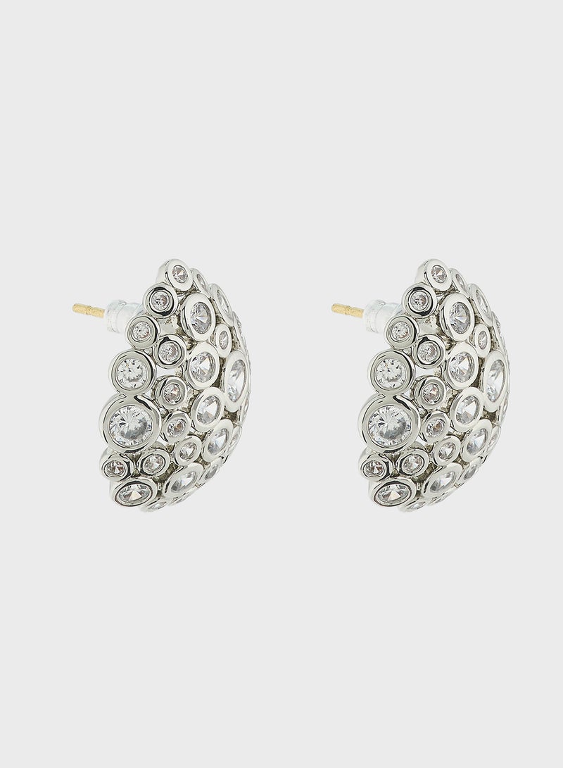 Ella Limited Edition Dimante Hoop Earrings  - Image 1