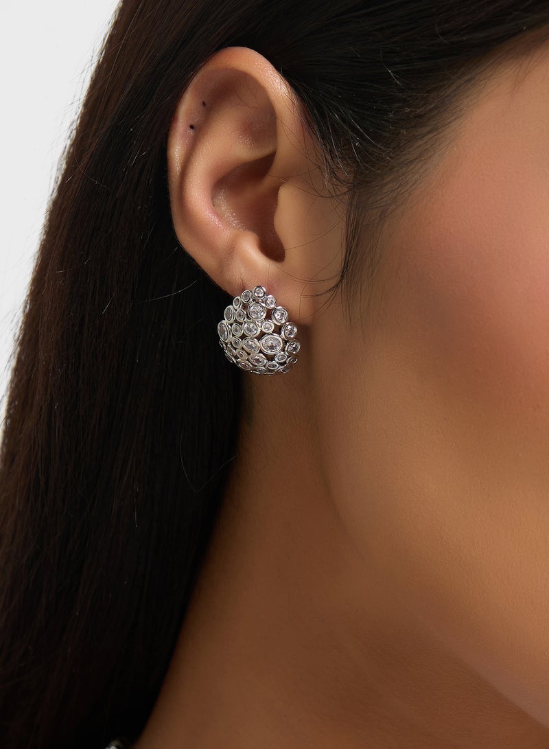 Ella Limited Edition Dimante Hoop Earrings  - Image 3