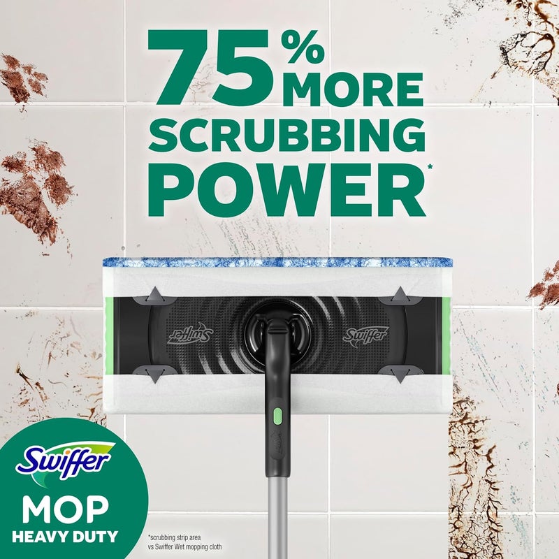 Swiffer مسحات ثقيلة الوزن متعددة الأسطح للتنظيف والمسح، مع حماية من الروائح من فبرزي، 20 قطعة - Image 4