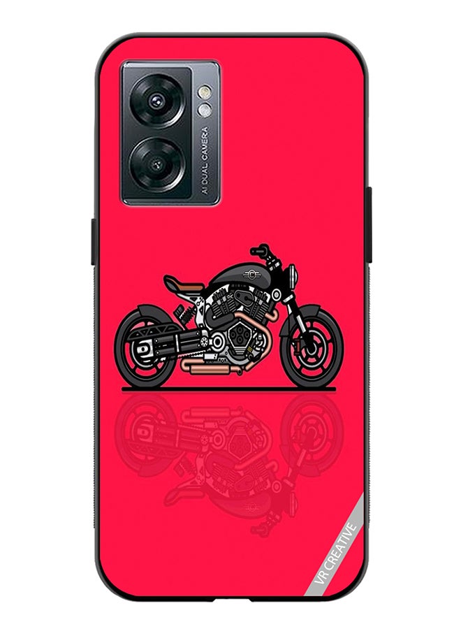 VR CREATIVE Protective Case Cover For Oppo A57 5G Bike Design Multicolour - Image 1