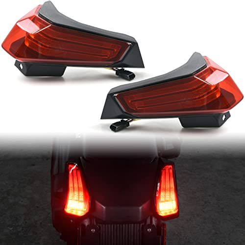 KATIMOTO LED Taillights for CanAm Ryker 600 900 Rally Accessories Red Lens Rear Break Stop Tail Lights Lamps Replace 710005284 710005285 for Ryker 2 PCS