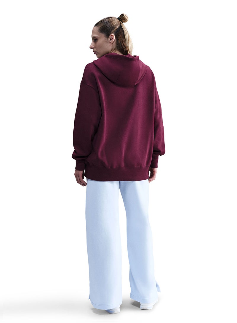 Nike Phoenix Fleece Graphic Logo Pullover Hoodie - Image 2