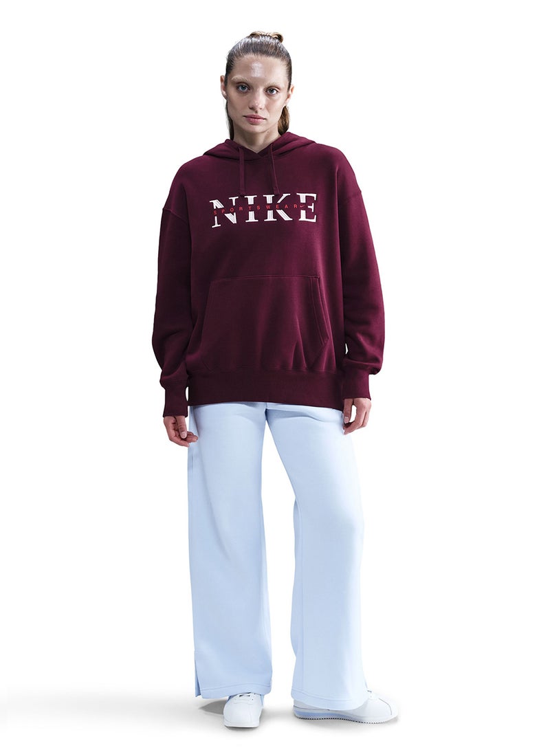 Nike Phoenix Fleece Graphic Logo Pullover Hoodie - Image 1