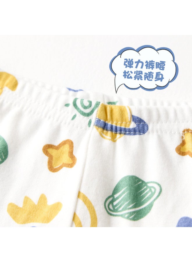 Doxiluka Baby Open-crotch Pants Cotton Thermal Underwear For Boys & Girls - Spring/autumn/winter Toddler Base Layer Pants - Image 3