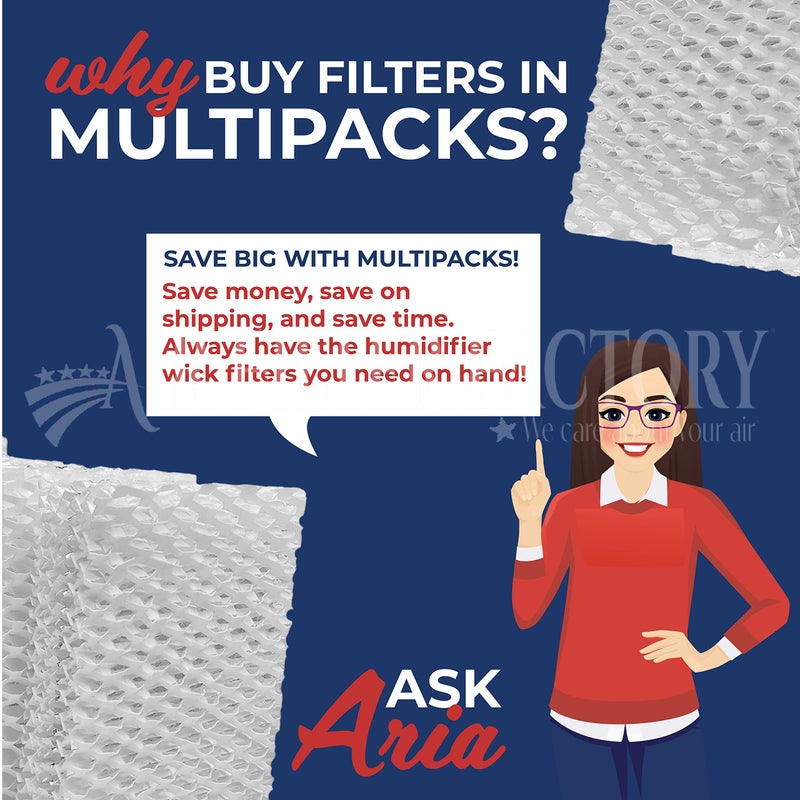 Air Filter Factory Wick Filter Pcwf813 Pcwf-813 Replacement For Procare Humidifier Wick Filters 2-Pack - Image 5