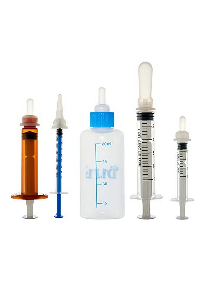 Generic - Pet Nursing Bottles for Kittens & Puppies, Ideal for Newborn Small Animals, Includes Replacement Nipples & Feeder Set - Image 1