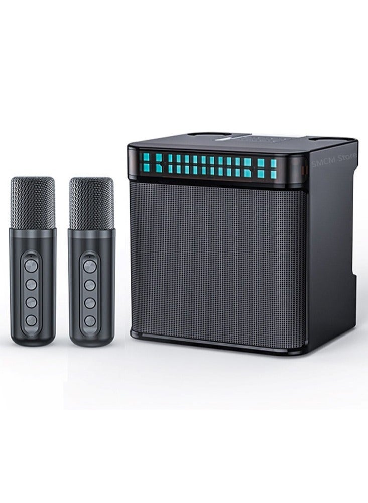 JAJEEK Wireless Karaoke Machine Portable Microphone Bluetooth Speaker Supports Bluetooth USB Aux TF. - Image 1