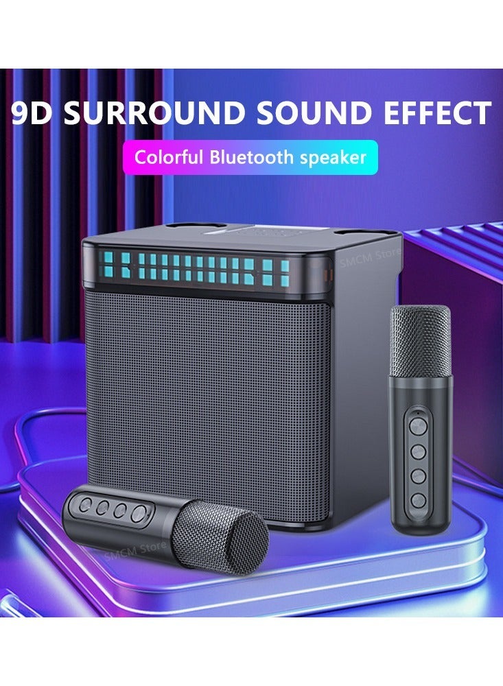 JAJEEK Wireless Karaoke Machine Portable Microphone Bluetooth Speaker Supports Bluetooth USB Aux TF. - Image 2