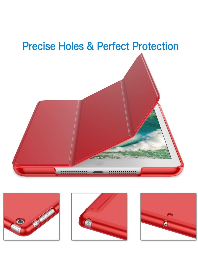 Jetech - Red iPad Mini 1 2 3 Case with Stand Function and Auto Sleep and Wake - Image 1