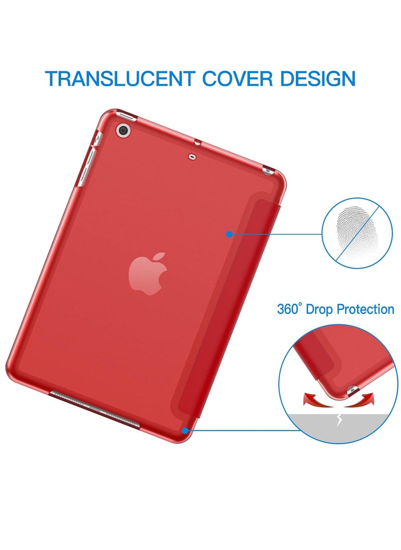 Jetech - Red iPad Mini 1 2 3 Case with Stand Function and Auto Sleep and Wake - Image 1