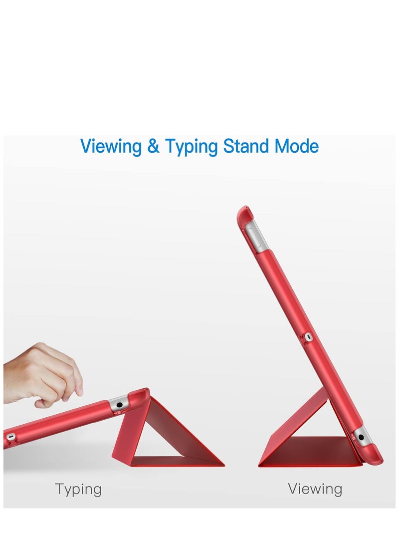 Jetech - Red iPad Mini 1 2 3 Case with Stand Function and Auto Sleep and Wake - Image 1