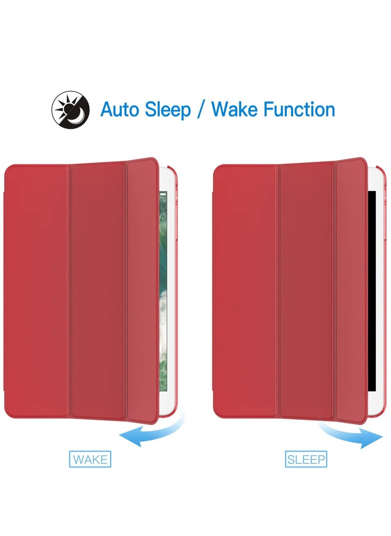 Jetech - Red iPad Mini 1 2 3 Case with Stand Function and Auto Sleep and Wake - Image 1