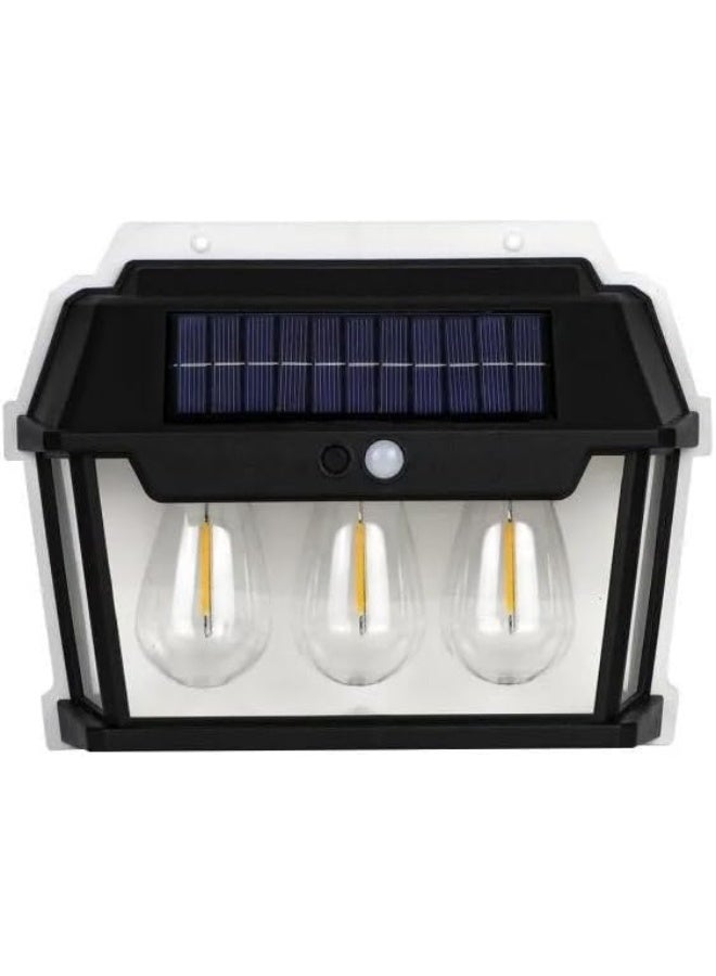 Generic SAFENHAND Solar Interaction Wall Lamp Outdoor Light Wireless Dusk to Dawn Motion Sensor with 3 Modes LED Wall Sconce Waterproof Solar Light Wall Mount Light Outdoor & Indoor Lantern 38W (3) - Image 1
