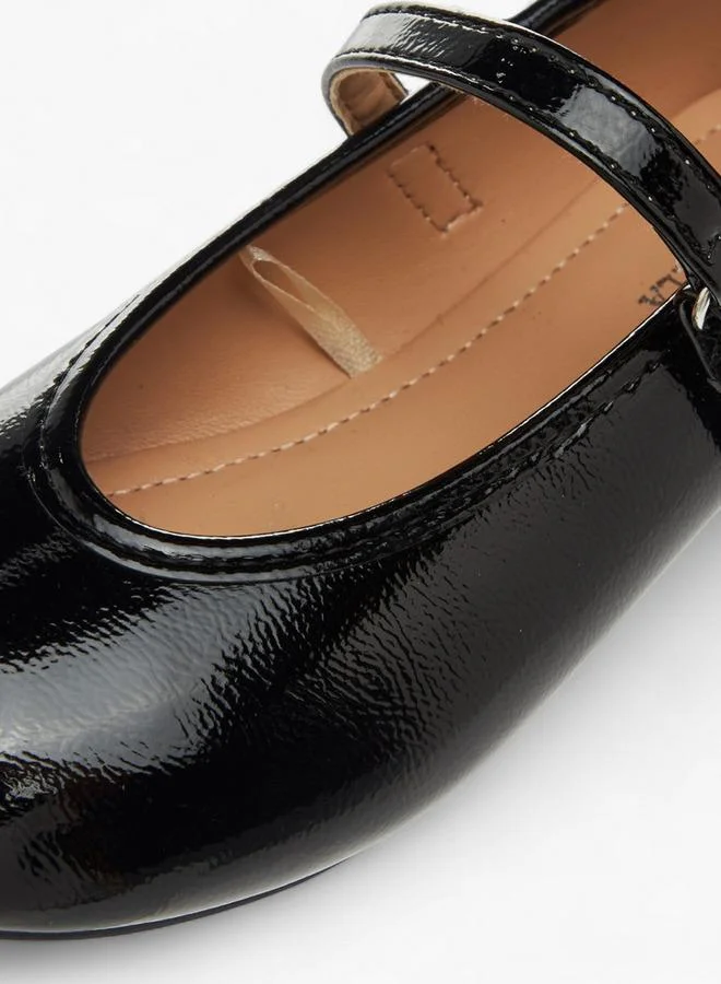 Flora Bella By Shoexpress Flora Bella Solid Ballerina Shoes With Hook And Loop Closure