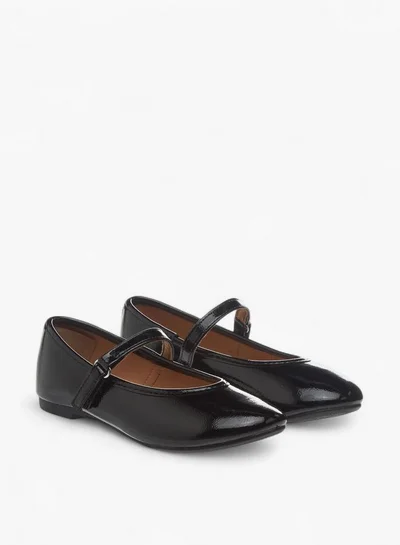 Flora Bella By Shoexpress Flora Bella Solid Ballerina Shoes With Hook And Loop Closure