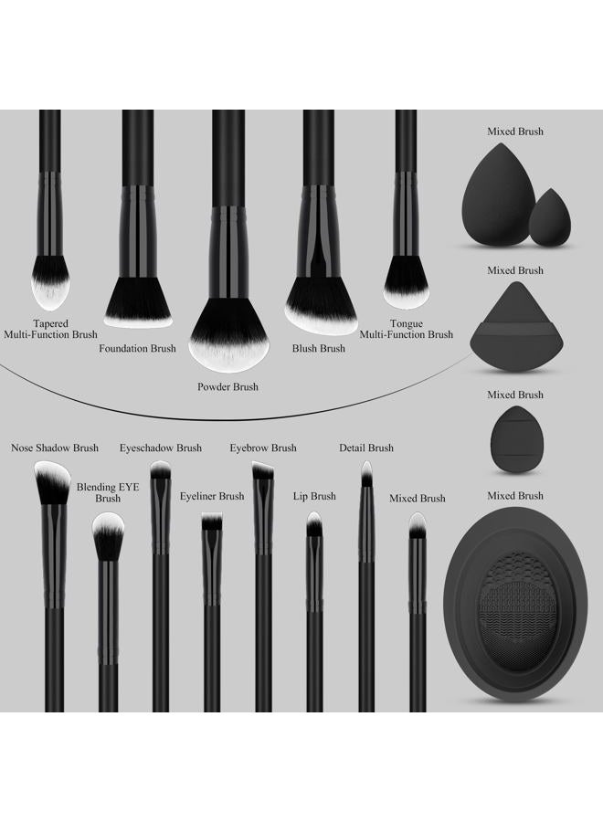 Koccido Makeup Brushes 26 Pcs Makeup Kit,Foundation Brush Eyeshadow Brush Make up Brushes Set - Image 2