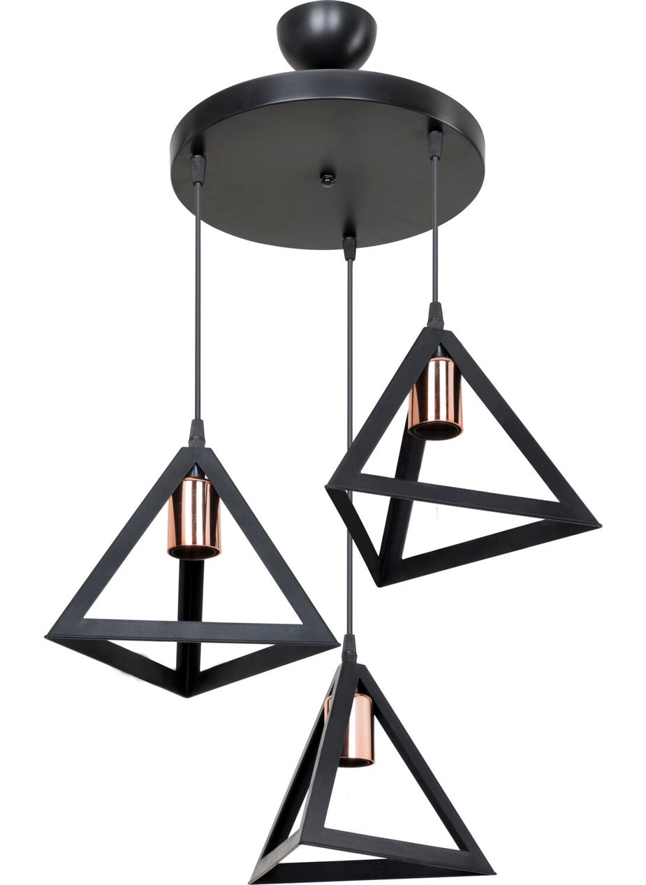Ag Light Design - Black Pendant Chandelier Living Room Kitchen Hallway Bedroom Lamp - Image 1