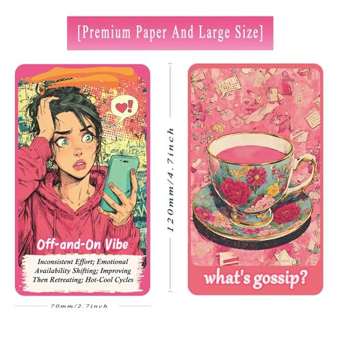 sishui What is Bagua Vol 2 80 Tea Oracle Cards Deck for Beginners Intuitive Oracle Cards for Love Relationships Emotional Insight Daily Life Readings - Image 5
