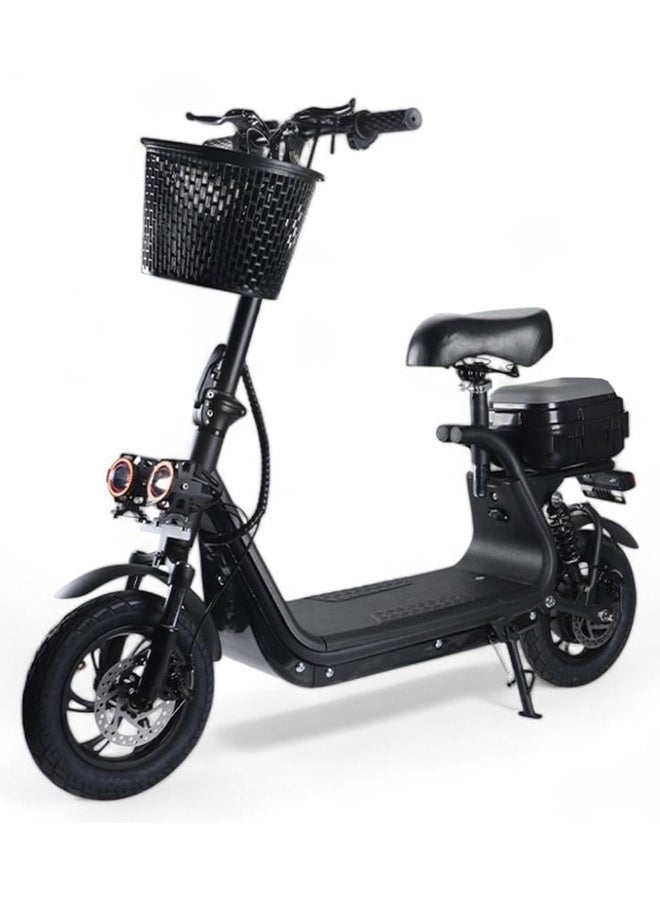سكوتر كهربائي  48 فولت 800 واط بشنطة ومقعدين وسلة