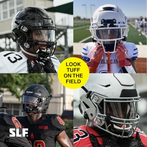 SLEEFS Clear Football Visor for Helmet - Professional Football Visor - Face & Eye Shield - Fits Youth & Adult Helmets - Includes Quick Visor Clips for Easy Installation - Image 5