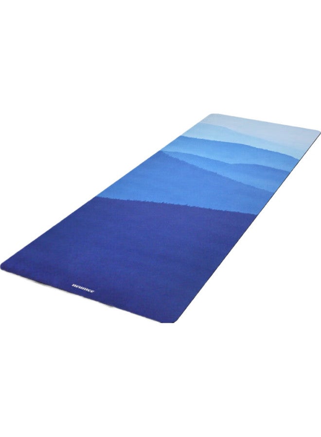 neumee Professional Sweat-Resistant Non-Slip Home Durable Thin Wide Suede Natural Rubber Yoga Mat Towel Gift Mountain Range - Image 3