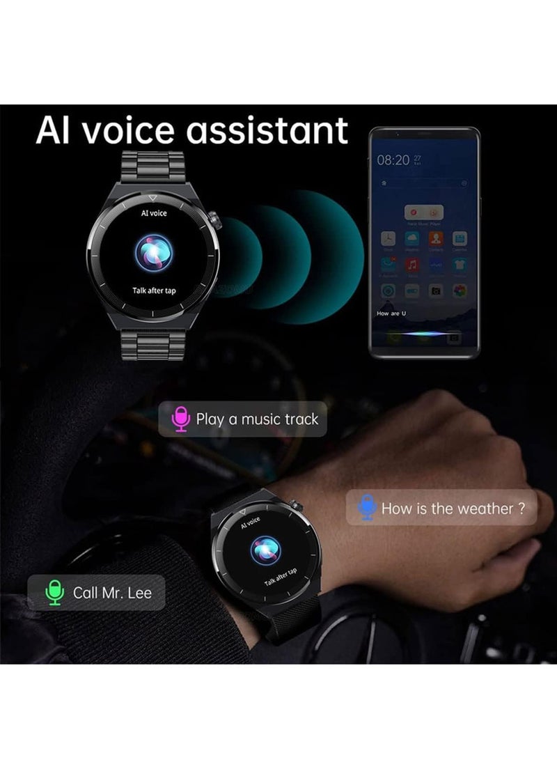 Smart Watch for Men with Bluetooth Calls, Fitness Tracker, Heart Rate, Blood Oxygen, Sleep Tracker, Health Watch, IP68 Waterproof for Android iOS (Black) - Image 4