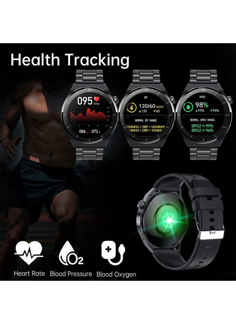 Smart Watch for Men with Bluetooth Calls, Fitness Tracker, Heart Rate, Blood Oxygen, Sleep Tracker, Health Watch, IP68 Waterproof for Android iOS (Black) - Image 3
