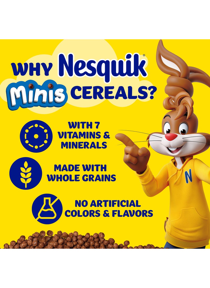 Nesquik Minis Chocolate Flavoured Breakfast Cereal 300g  - Image 3