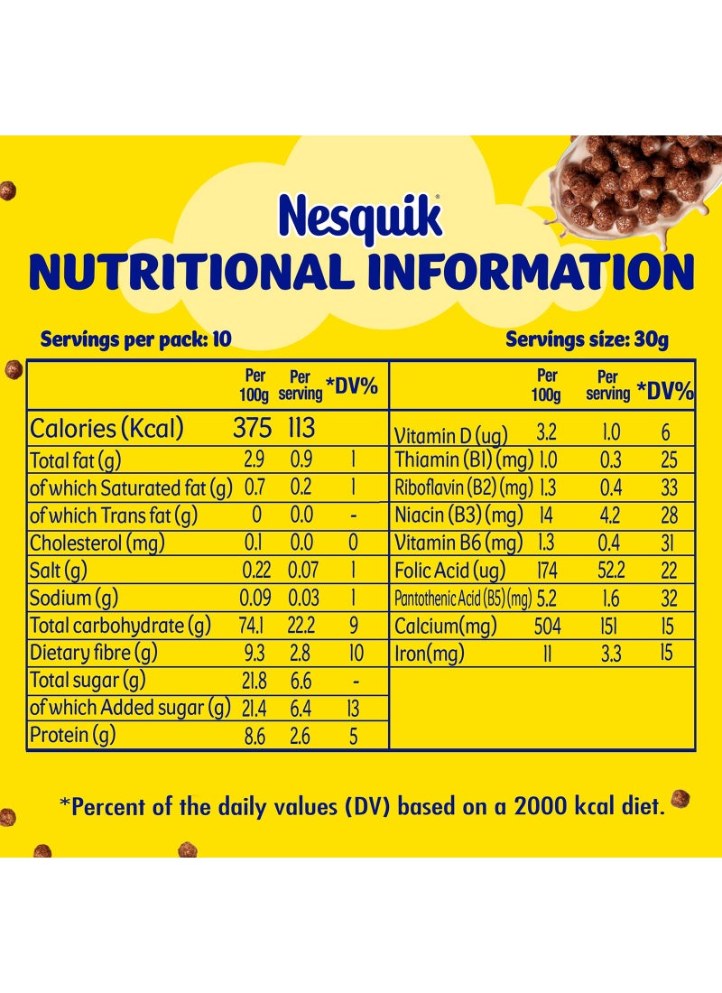 Nesquik Minis Chocolate Flavoured Breakfast Cereal 300g  - Image 4