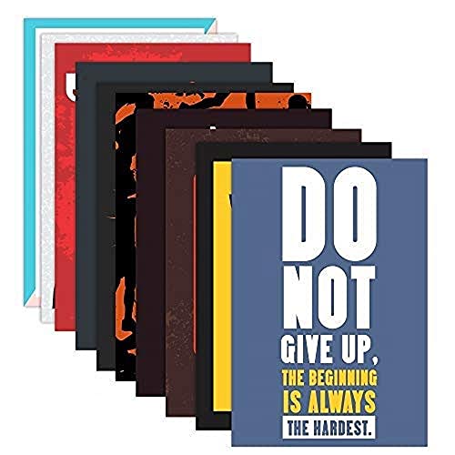 iberry's Gym Quote Poster for Office and Student Room Walls (Size 12 x 18 inch, Pack of 10) - A - Image 1