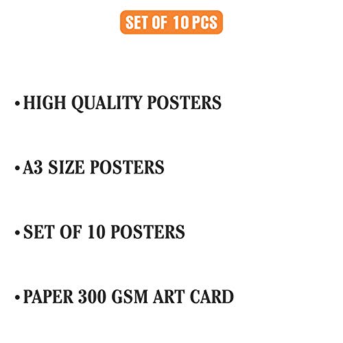 iberry's Gym Quote Poster for Office and Student Room Walls (Size 12 x 18 inch, Pack of 10) - A - Image 4