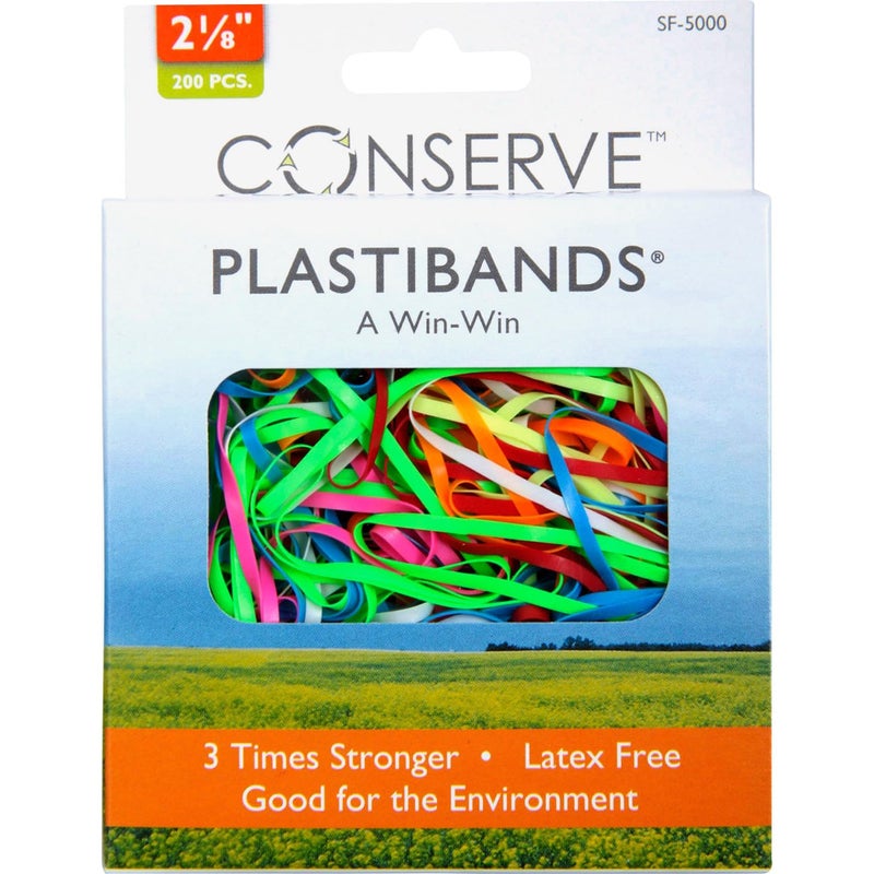 Baumgartens 2-1/8-inch Plastibands (BAUSF5000) Assorted Colors, 200 Pieces - Image 2