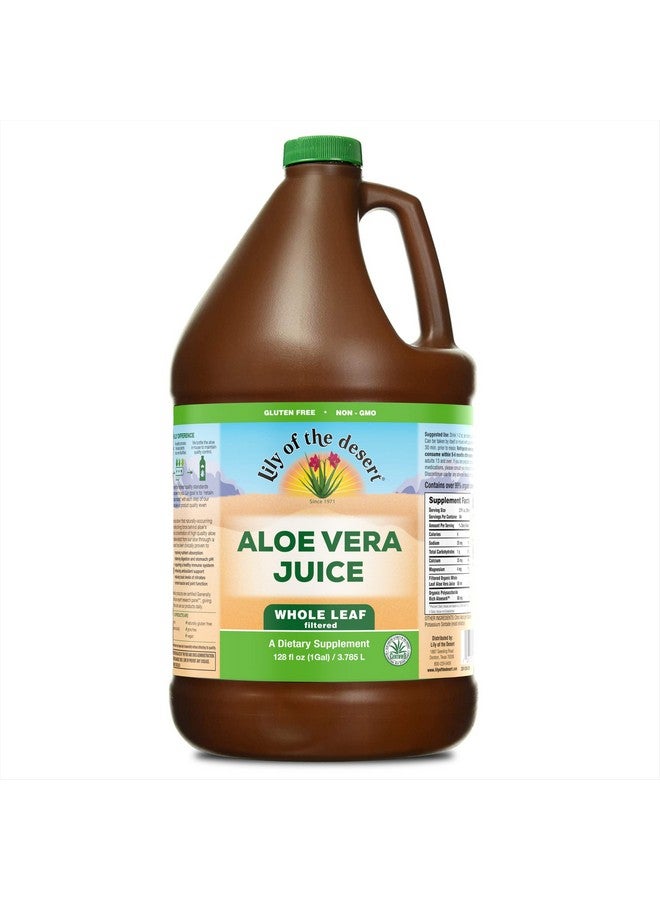 Lily Of the Desert Lily of the Desert Vera Juice - Whole Leaf Filtered Aloe Vera Drink, Non-GMO Aloe Juice with Natural Vitamins, Digestive Enzymes for Gut Health, Stomach Relief, Wellness, Glowing Skin, 128 Fl Oz  - Image 1