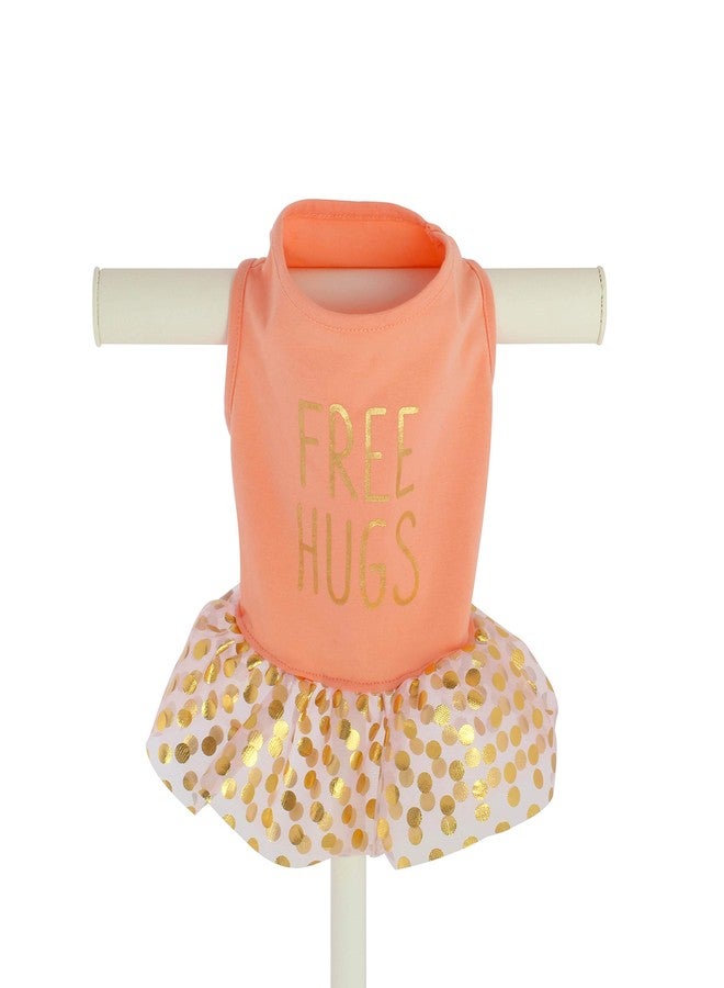 اي سي سي فستان تي شيرت للكلاب والقطط من ACC ASPCA Free Hugs، مقاس XS، وردي - Image 1