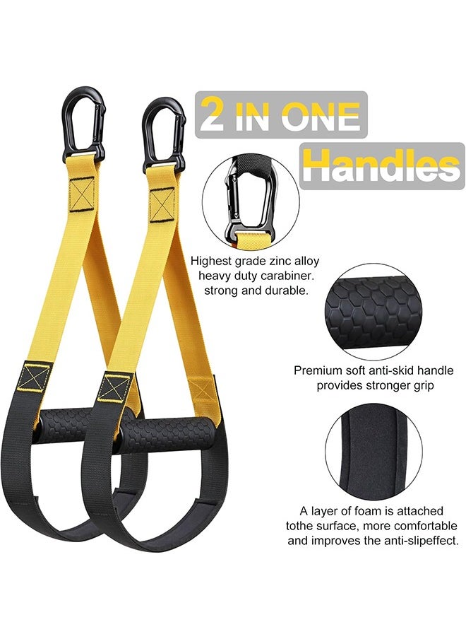 Generic Home Resistance Training Kit,Resistance Trainer Exercise Straps with Handles,Door Anchor,Training Guide,Wall Mount Bracket, Bodyweight Resistance Straps for Full-Body Workout for Home Gym.  - Image 3