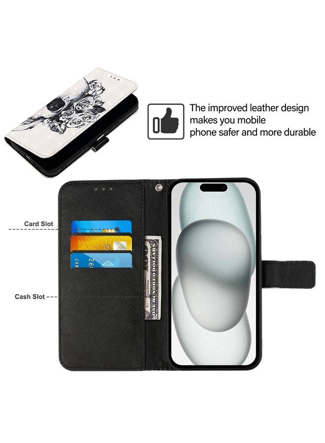 S-TOP Case For iPhone 16 Pro 3D Painting Horizontal Flip Leather Phone Case - Image 4