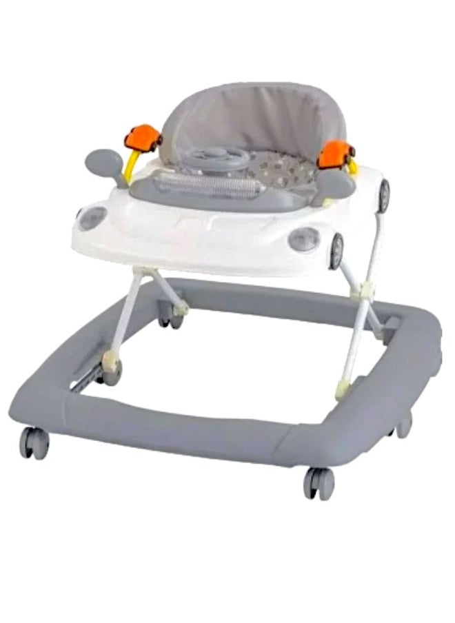 Rally Foldable Soft Cushioned Seat Baby Walker Grey  - Image 2