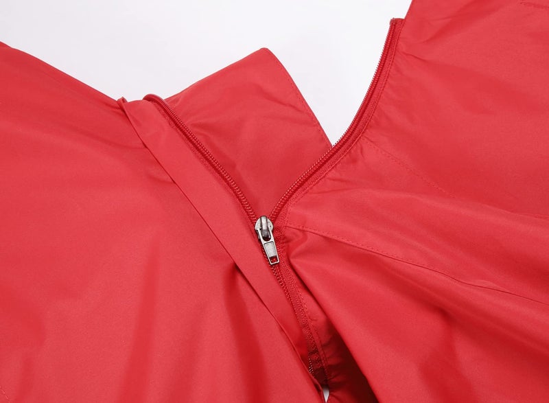 GIISAM Mens Windproof Jacket Waterproof Lightweight Mountain Sport Jacket for Men Hooded Windbreaker Raincoat(Red,L) - Image 5
