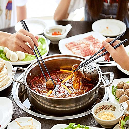 MOXILYN Metal Chopsticks Reusable Titanium Plated Stainless Steel Chopsticks Japanese Korean Chopsticks for Food & Cooking 9.5Inch Non-Slip for Beginners Square Laser Chopsticks 5 pairs Gift Set - Image 5
